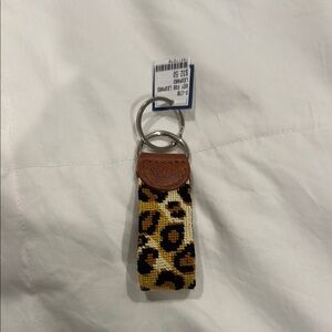 Leopard Print Keychain